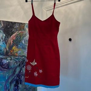 Rube Supply Co Embroidered Sun Dress EUC